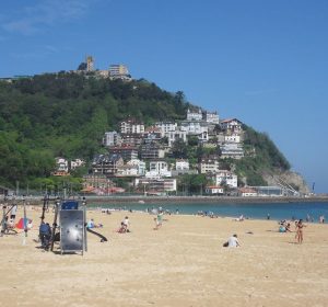 Am Strand von San Sebastian